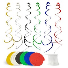 Spiral Party Decoions, 30 Pcs, Wedding Shower Decor, Colorful