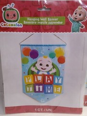 Cocomelon Hanging Wall Banner «Play Time» & Photo Booth Backdrop (5′ X 4′)~ New