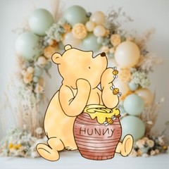 Classic Winnie the Pooh Cutout Decoration, Honey Bear Baby Birthday, Baby Shower