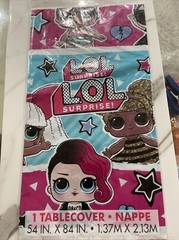 NEW! LOL Surprise! Disposable Plastic Tablecover 54″ x 84″
