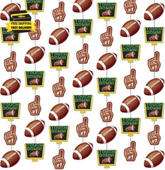 8 Pcs Football Party Decorations Football Themed Birthday Party Hanging Swirl De