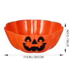 Fall Candy Bowl Halloween Salad Bowls Pumpkin Fruit for Parties Office