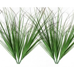 MISSWARM 6PCS Artificial Grass Plant, 19.7 inches (50CM), Green
