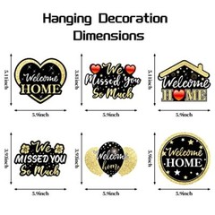 Welcome Home Decorations, 40Pcs We Missed You So Much Banner Balloon Hanging …