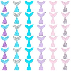 36 Pcs Mermaid Tail Cake Cupcake Toppers Mermaid Tail Figures Cake Decorations