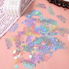 540 PCS Iridescent Happy Birthday Confetti Glitter Table Scatter Party