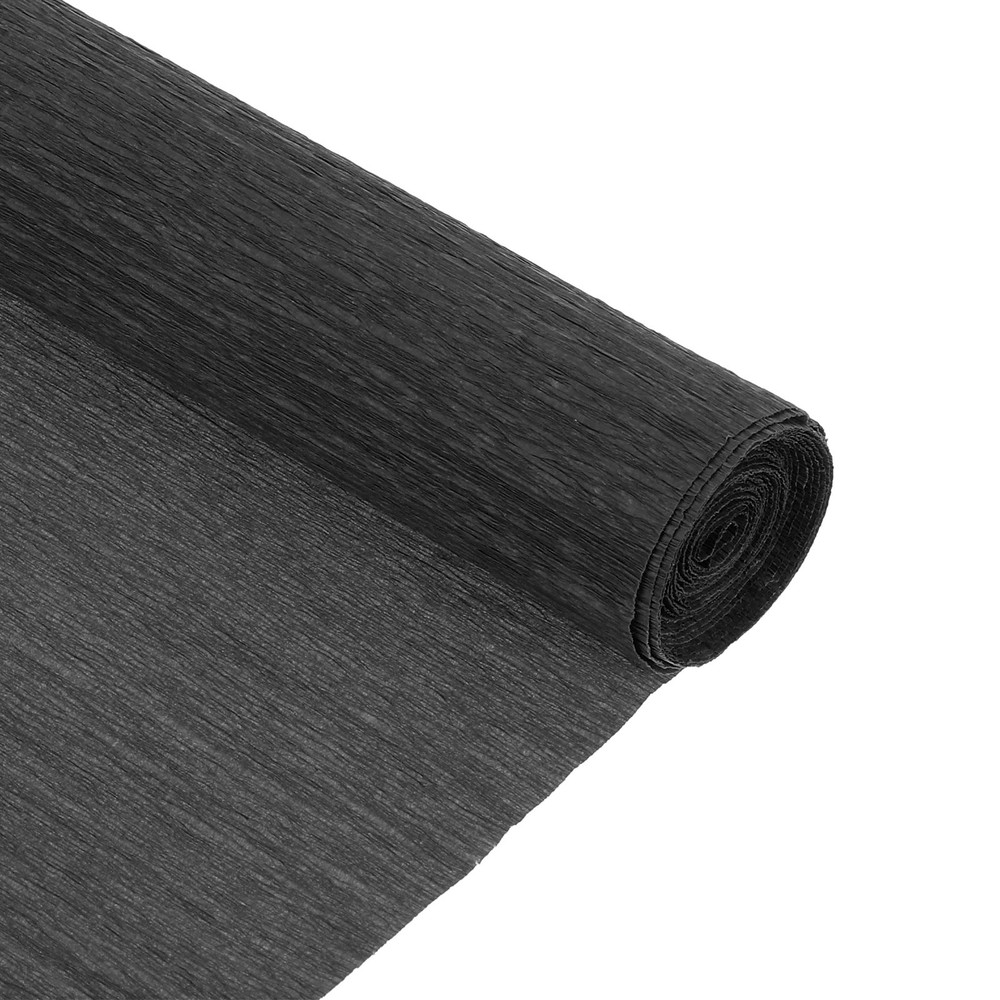 Crepe Paper Roll 8.2ft Long 10 Inch Wide for Wedding Decoration,Black