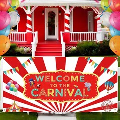 Welcome to the Carnival Banner Carnival Decorations Circus Party Innovative