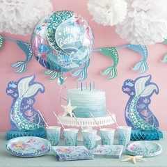 Mermaid Party Decoration Table Centrepiece Honeycomb Party Mermaid Tail Decorati