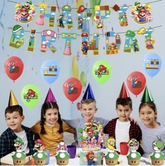 NEW Super Mario Bros. Game Theme Birthday Party Decorate Supplies Set US Seller
