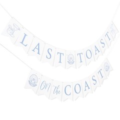 Last Toast On The Coast Banner – Coastal Bachelorette Party Decorations,Coast…