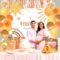 Decorating Dessert Table Background Good for First Birthday Baby Shower Party