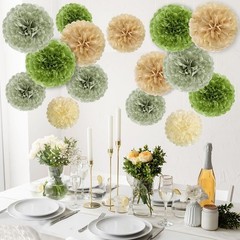 Olive Sage Green Tissue Paper Party Decorations Paper Flowers Decorations