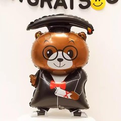 Graduation Bear Balloons Congrats Grad Foil Mylar Balloons for Class of 2026 …