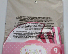Pink Party Decorating Kit 9 Pieces Garland Honeycomb Balls Tissue Fans Celebrate