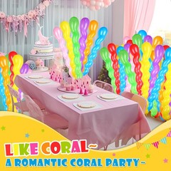 500 Pcs 40 Inches Latex Spiral Balloons – 9 Assorted Colors for Party Decorat…