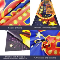 Welcome To The Carnival Banner – Large, 120X20 Inch | Carnival Banner