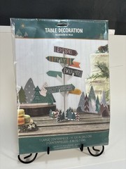 Party Wilderness Directional Sign Table Decoration Centerpiece Kit (3 Included)