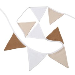 Modern Triangle Garlands Cotton Bunting Flags for Babies Shower Party Decoration