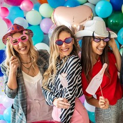 16 Pack Novelty Sunglasses for Adults – Fun Party Eyeglasses & Photo Booth Props
