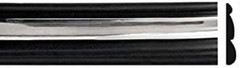 Black Chrome Side Body Trim Molding Replacement for 1992-1996 F150, F250, F350,
