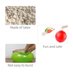 12Pcs Punch Balloons, 18 Inches Punching Balloons, Assorted Color Neon Punch Ba