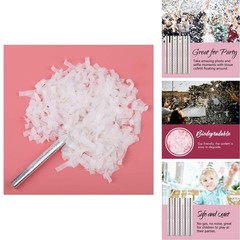Battife Confetti Wands 7.8Inch Confetti Shoot Poppers Tissue Paper Flick