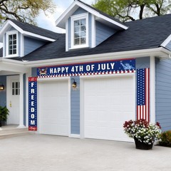 3 Pcs 4th of July Decorations Patriotic Memorial Day Banner 250 Anniversary P…