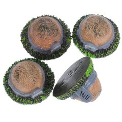 4 Pcs Mini Graveyard Decorations Headstone Memorial Fish Tank Tombstones