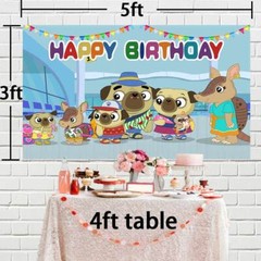 Chip and Potato Party Decorations Birthday Backdrop Banner Background 5x3ft