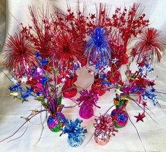 15 Foil Helium Balloon Weights Birthday Party or 4th of July Fireworks Decor