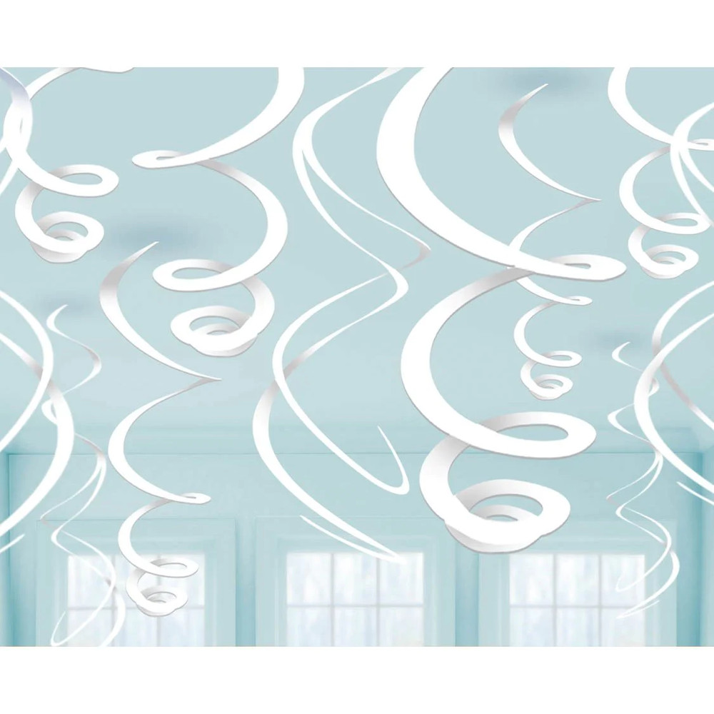 White Swirl Decorations