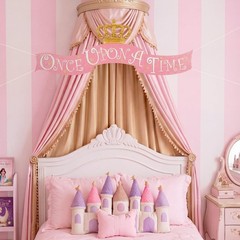 Once Upon a Time Banner Vintage Princess Magical Sign Fairy Tale Party Decor …