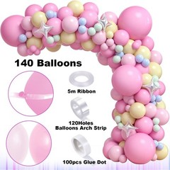 Decoracion De Unicornio Arcoiris Para Cumpleaños Globos Fondos 142 Piezas Niñas