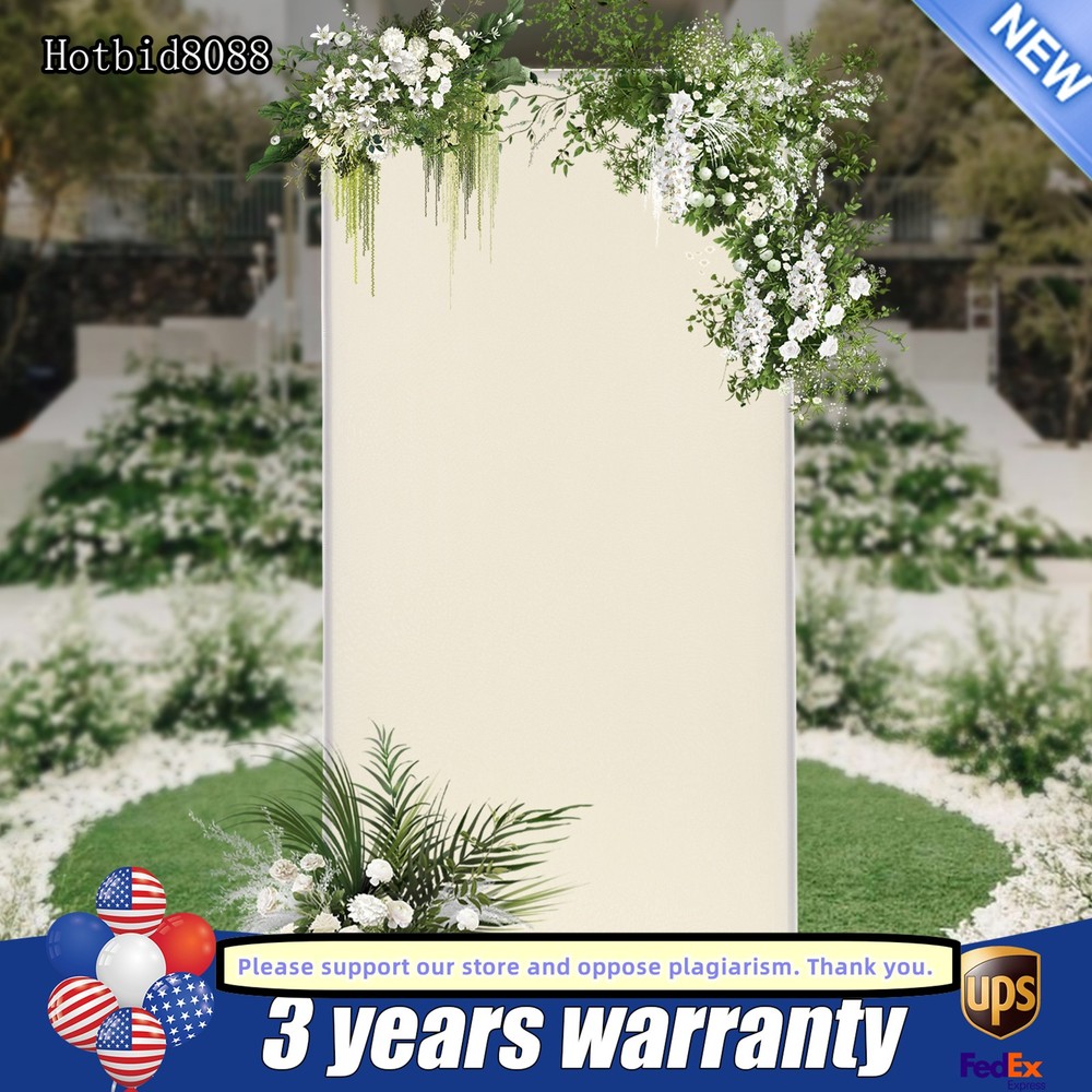 Freestanding Wedding Backdrop Stand Gold&Beige Backdrop Frame With Solid Base