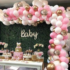 Balloon Garland Arch Kit 16Ft Long Pink White Gold Latex Bday Party Decorations