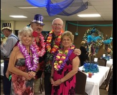 4 Pcs Thicken 41 Inch Hawaiian Leis, 4 Color Lei For Graduation Party,