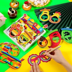 32 Pcs Mexican Fiesta Party Decorations Paper Eyeglasses Taco Cactus Pinata C…