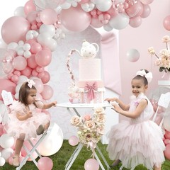 Pink Balloon Arch Kit 132Pcs Pink and White Balloon Arch Garland Kit Include …