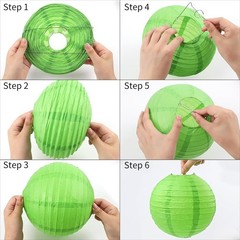 «Multi-Color Paper Lanterns Set with Ribbon – 16pcs for Easily Transform Spaces