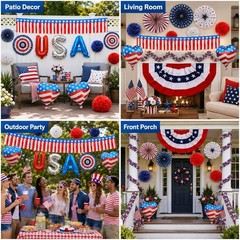250th Anniversary Parade Golf Cart Decoration Kit 4th of July Golf Cart Decorati