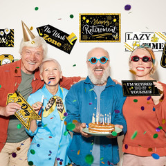 Retirement Party Decorations 20 Pieces Happy Retirement Party Signs for Black an