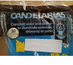 Candelarias 30 Multicolored Bags Unicorn Geometric Design Candlelit Driveway