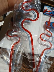 3x 2PCS EACH Marvel Ultimate SPIDERMAN KRAZY Straws Birthday Party Hero NEW