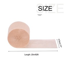 2 Pcs Crepe Paper Streamer Decoration 82ft Long 1.8″ Wide Light Dusty Pink