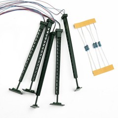 5Pcs Scale 1:160 Model Lights N Gauge LED Railway Train-Lamp Post Street