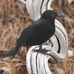 Halloween Decoration Scary Fake Crow Garden Home Party Accessory