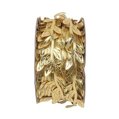 30m Gold And Silver Leaf Ribbon For DIY Crafts, Parties And Yard Decorations New