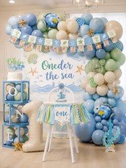 First Birthday Party Decorations Set «Oneder the Sea» NEW