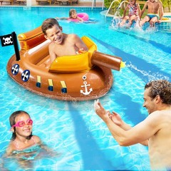Inflatable Pirate Ship Pool Floats Kids 311 Years Toddler Pool Floaties with …